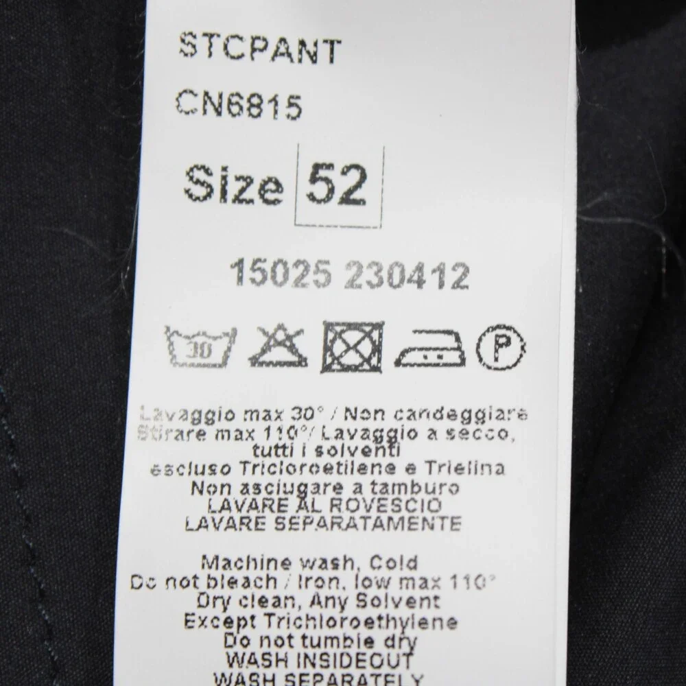 Fradi NWT Chinos / Casual Pants Size 52 (US 36) in Blue Cotton Blend